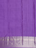 Lavender Floral Woven Pure Kanchipuram Silk Saree - Diadem