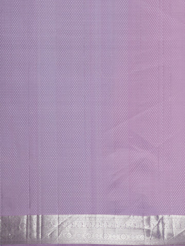 Lavender Floral Woven Pure Kanchipuram Silk Saree - Diadem
