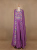 Lavender Georgette Floral Designed Bridesmaid Lehenga - Diadem