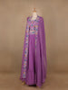 Lavender Georgette Floral Designed Bridesmaid Lehenga - Diadem