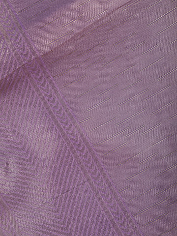 Lavender Minimal Design Woven Tissue Silk Saree - Diadem