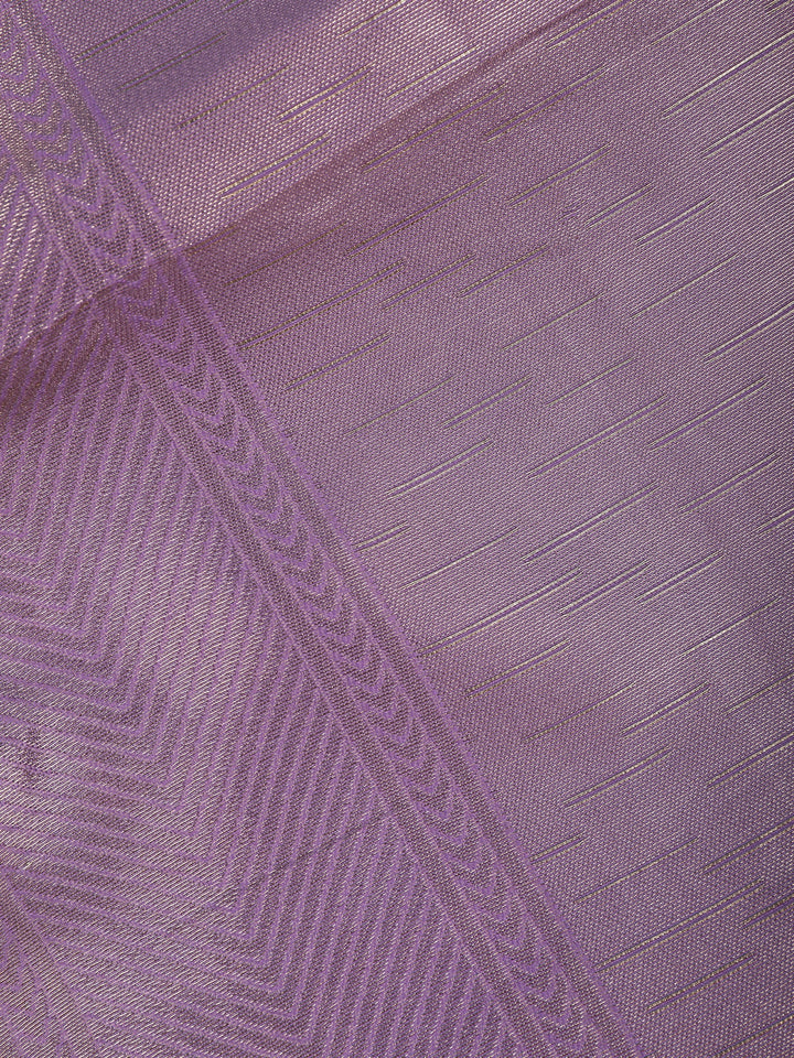 Lavender Minimal Design Woven Tissue Silk Saree - Diadem