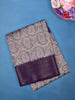 Lavender Paisley Designed Fancy Cotton Saree - Diadem