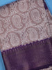 Lavender Paisley Designed Fancy Cotton Saree - Diadem
