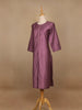 Lavender Plain Cotton Rayon Kurti