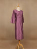 Lavender Plain Cotton Rayon Kurti