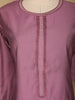Lavender Plain Cotton Rayon Kurti