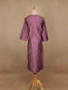 Lavender Plain Cotton Rayon Kurti