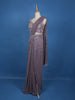 Lavender Sequin Designs Net Ready To Wear Saree with Designer Blouse - Diadem