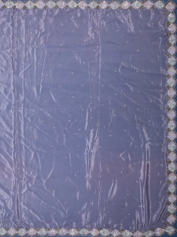 Lavender Sequin Embellishment Georgette Saree - Diadem