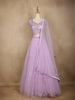 Lavender Sequin Embroidered Net Lehenga for Bridesmaids