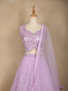 Lavender Sequin Embroidered Net Lehenga for Bridesmaids