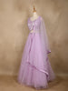 Lavender Sequin Embroidered Net Lehenga for Bridesmaids