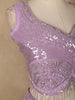 Lavender Sequin Embroidered Net Lehenga for Bridesmaids