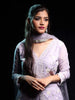 Lavender Sequins Embroidered Chiffon Palazzo Suit