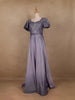 Lavender Shimmer Solid And Glitter Party Wear Gown - Diadem