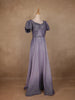 Lavender Shimmer Solid And Glitter Party Wear Gown - Diadem