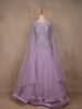 Lavender Stone Worked Net Bridal Gown - Diadem