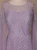 Lavender Stone Worked Net Bridal Gown - Diadem