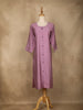 Lavender Stripes Designed Cotton Kurti