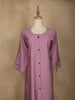 Lavender Stripes Designed Cotton Kurti