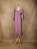 Lavender Stripes Designed Cotton Kurti