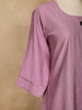 Lavender Stripes Designed Cotton Kurti