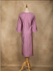 Lavender Stripes Designed Cotton Kurti