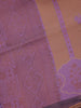 Lavender and Copper Brown Woven Art Silk Saree with Geometric Zari Border