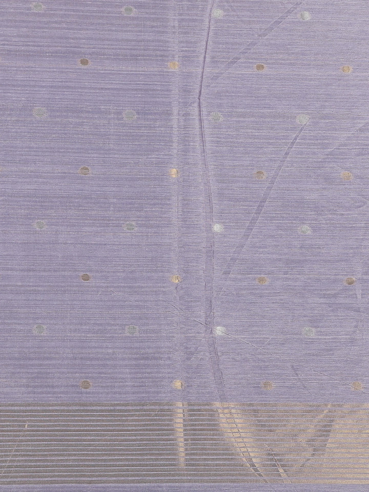 Lavender floral Design Semi Tissue Saree - Diadem