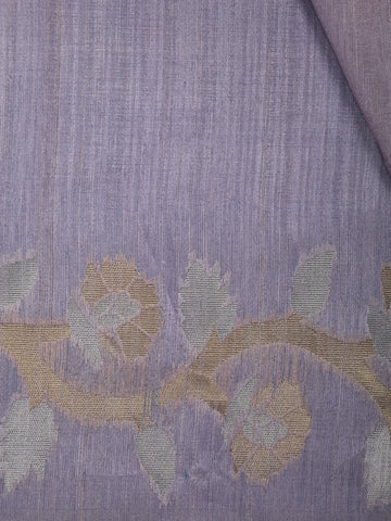 Lavender floral Design Semi Tissue Saree - Diadem