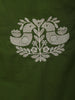 Leaf Green Birds Motif Thread Embroidered Design Cotton Straight Cut Salwar Suit with Dupatta