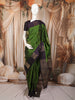 Leaf Green Bold Leaf Zari Woven Design Pure Kanchipuram Silk Saree with Contrast Butta Zari Border