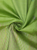 Leaf Green Floral Butta Woven Design Pure Kanchipuram Silk Saree