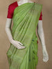 Leaf Green Floral Butta Woven Design Pure Kanchipuram Silk Saree