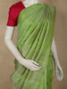 Leaf Green Floral Butta Woven Design Pure Kanchipuram Silk Saree