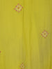 Leaf Green Floral Embroidered Georgette Kaftan Suit - Diadem