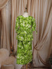 Leaf Green Floral Printed Design Cotton Kids Fancy Wear Co-Ord Set