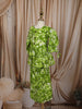 Leaf Green Floral Printed Design Cotton Kids Fancy Wear Co-Ord Set