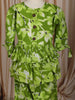 Leaf Green Floral Printed Design Cotton Kids Fancy Wear Co-Ord Set