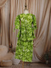 Leaf Green Floral Printed Design Cotton Kids Fancy Wear Co-Ord Set