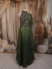 Leaf Green Heavy Beads and Mirror Embroidered Design Organza Party Wear Lehenga With Matching Dupatta