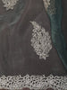 Leaf Green Leaf Butta Stone Embellished Design Organza Party Wear Saree with Designer Border