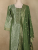 Leaf Green Paisley Zari Woven Design Banarasi silk Salwar Suit with Dupatta