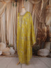 Lemon Yellow Floral Sequins Embroidered Design Tissue Silk Salwar Suit with Dupatta