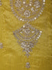 Lemon Yellow Floral Sequins Embroidered Design Tissue Silk Salwar Suit with Dupatta