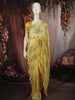 Lemon Yellow Heavy Sequins Embroidered Design Chiffon Fancy Saree