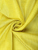 Lemon Yellow Kanchipuram Silk Saree with Small Checks on the body and Contrast Zari Border