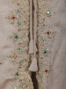 Light Ash Grey Floral Sequins and Zari Embroidered Design Georgette Part Wear Skirt and Top