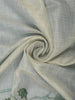 Light Beige Floral Design Pure Cotton Saree